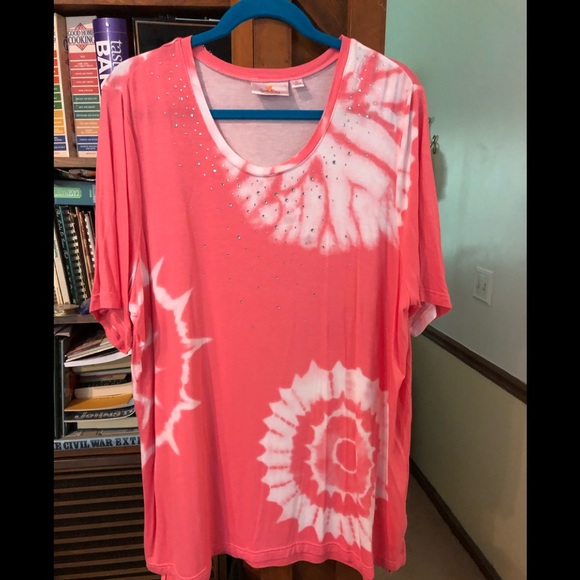 Quacker Factory Tops - QUACKER FACTORY TIE DYE TOP